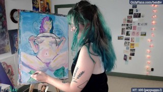 Выставка картин с раздвинутыми ногами австралийского художника