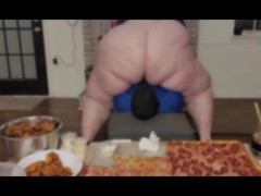 MASSIVE ASS Squashes Tied Up Slave