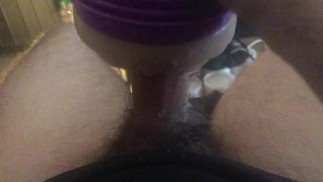 Her little fleshlight pussy gets licked and fucked by my big cock