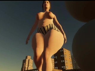 Huge Butt - Toozik Video Game Play - Amazing!