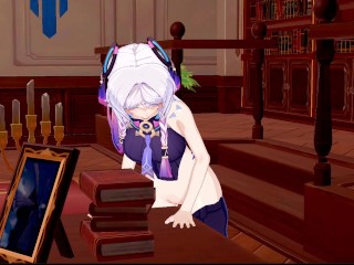 Citlali  fucks a table (Genshin Impact Hentai)