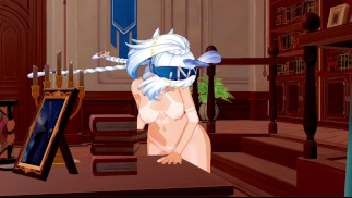 Mualani  fucks a table (Genshin Impact Hentai)