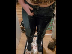 Desperately wetting my jeans