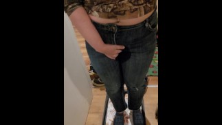 Desperately wetting my jeans