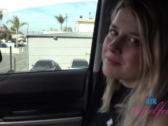 Date night with sexy amateur Dez Hansen then getting her pussy rubbed POV