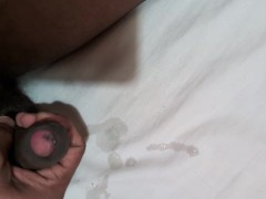 Sri Lankan Sexy boy jerkoff on the bed cumshot