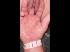 Car Squirting! He opened the water slide and treated me like a princess