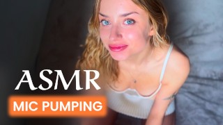 Sweet Blonde ASMR MIC PUMPING Makes You CUM Lisa
