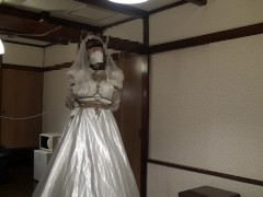 ウェディングドレス女装自縛立縛り - Screenshot 15 of 16 - 花嫁