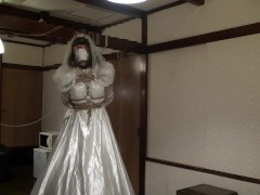 ウェディングドレス女装自縛立縛り - Screenshot 9 of 16 - ウェディングドレス