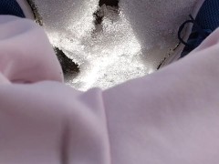 寒くて我慢できなくて外でおしっこ💦 - Screenshot 15 of 16 - おしっこ 我慢