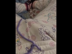 Sneaking playing with myself, trying to stay quiet but I'm soooo desperate 🥺