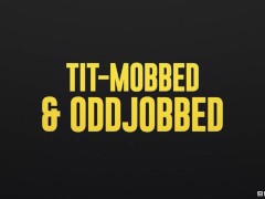 Tit-Mobbed & Oddjobbed Ashlyn Peaks, Chloe Surreal / Brazzers