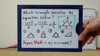 Какой треугольник удовлетворяет приведенному ниже уравнению? [ЯпонияМатематика](Лесбиянка)