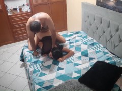 I fuck my girlfriend's pussy on all fours until she has an orgasm.