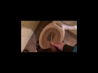 Pissing and Masturbating ending with Huge Cumshot