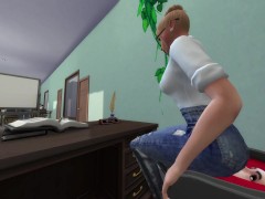 Troublemaking Student? The Teacher Turns Him Into Her Chair! (preview)