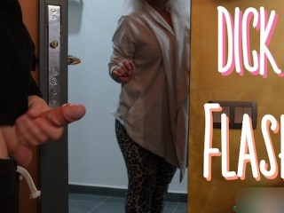 Dick Flash Auf Die Frau, Die Das Gebäude Reinigt, Erwischte Pervers Beim Wichsen Und Gab Einen Handjob 4k