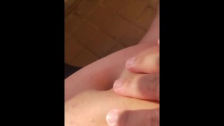 Мастурбация на балконе