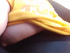 Driving around the city flashing my titties being naughty onlyfans @strawberry926