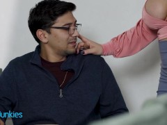 REALITYJUNKIES - Absolutely Gorgeous Milf Slaps Her Big tits All Over Her Stepson's Face - Screenshot 1 of 16 - Pornh7b