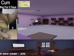 Femdom Wife Game - Zoe Demo PT2 (COCK CAM GAMEPLAY)