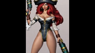 Miss Fortune a Caçadora de Recompensas sexy lingerie - League of Legends
