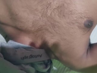 Hot Dirty men sucking own underwear
