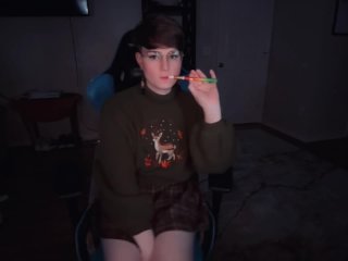 Femboy Gets Stoned & Jerks Himself Off (Teaser)