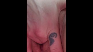 Fingering my wet pussy before work