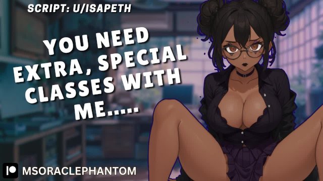 [F4M] Private Lessons With Your Goth Professor [Audio Porn]