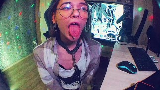 just some femboy edging on liveshow
