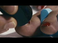 Rojo perfecto: pintando las uñas de los pies