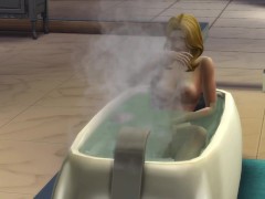 Te cuento mi historia como madrastra seductora mientras me toco en la tina del baño / The sims