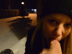 18 Year Old Backyard Blowjob Summer VS Winter