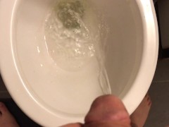 Power Pissing in the toilet after two beers