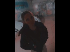 Co-worker Giving Risky Blowjob