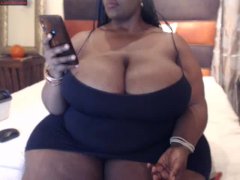 Ebony Bbw Sucking Dildo And Teasing 16/16
