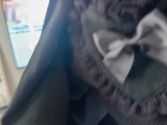 💙美少女セーラー服JKにどスケベ変態セックスを教えてみた❣️アヘ顔で子宮バチボコされておちんちんで幸せだね♡ 【ゆりんのちいさくてごめんなさい♡】 - Screenshot 5 of 16 - セーラー服