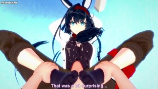POV Hentai Footjob From Blaze from Arknights