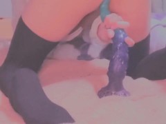 指でアナニーをしていたけど指では物足りなくなったので触手ディルドを根元まで挿入 - Screenshot 6 of 16 - Anal