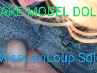 MissLexiLoup Trans Female Solo Tight Rectums Ass Fucking Screwing a Fake Model Doll a