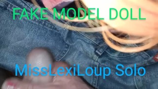 MissLexiLoup trans female solo tight rectums ass fucking screwing a fake model doll A
