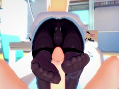 POV Hentai Footjob From Zofia from Arknights