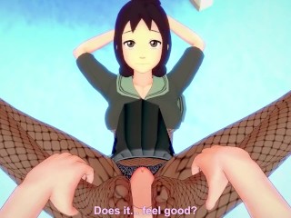 POV Hentai Footjob from Jin from Avatar