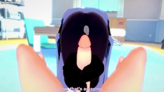 POV Hentai Footjob from Katara from Avatar
