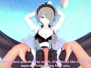 POV Hentai Footjob from Kirumi from Danganronpa