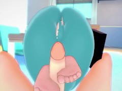 POV Hentai Footjob From Maddie from Danny Phantom