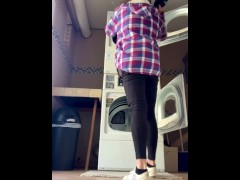 Housewife does laundry, handles HUGE LOAD 6/16