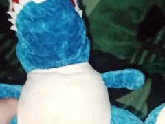 Blue white t-rex fun